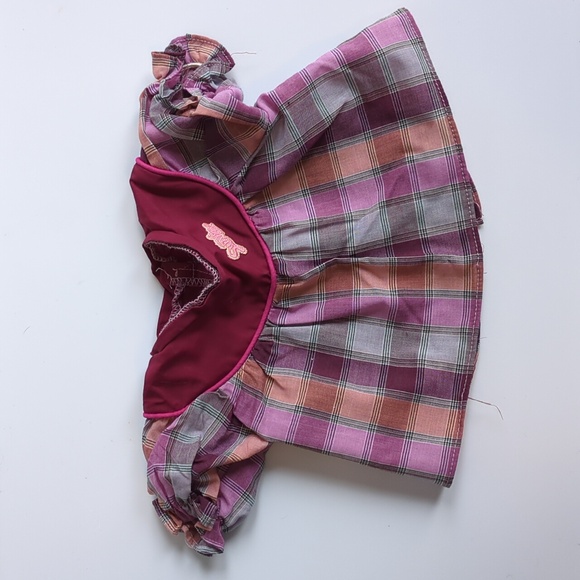 Original 1985 Cabbage Patch Kids Doll Outfit, Plaid "Sunshine" Dress & Bloomers - Picture 5 of 9